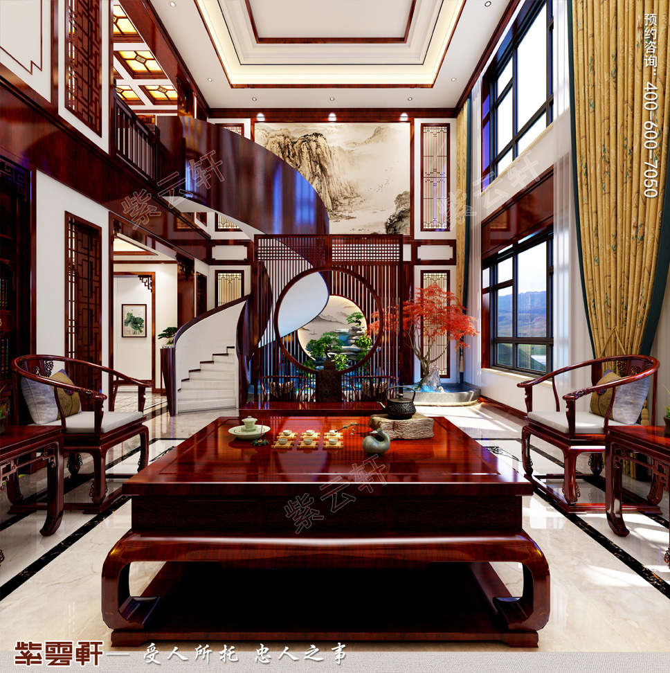 中式风格别墅客厅装修