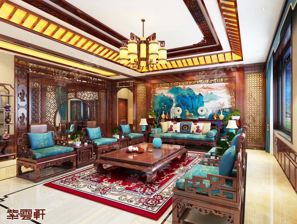 中式别墅装修设计在传统文化的浸润下展千年雅韵
