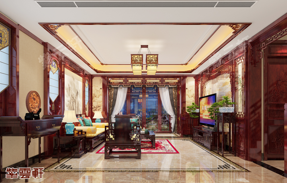 古典中式别墅室内设计享受宫廷般的恢弘气势