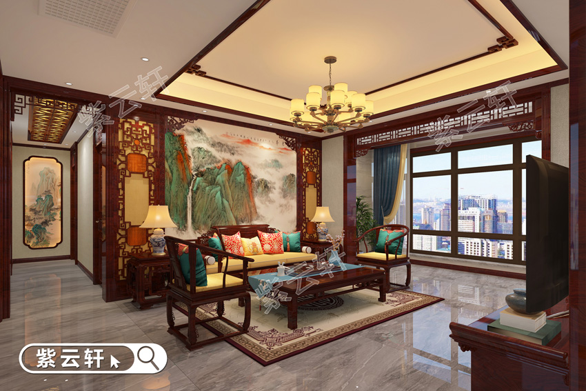 天津中式装修设计住宅古典情怀诠释悠悠古韵
